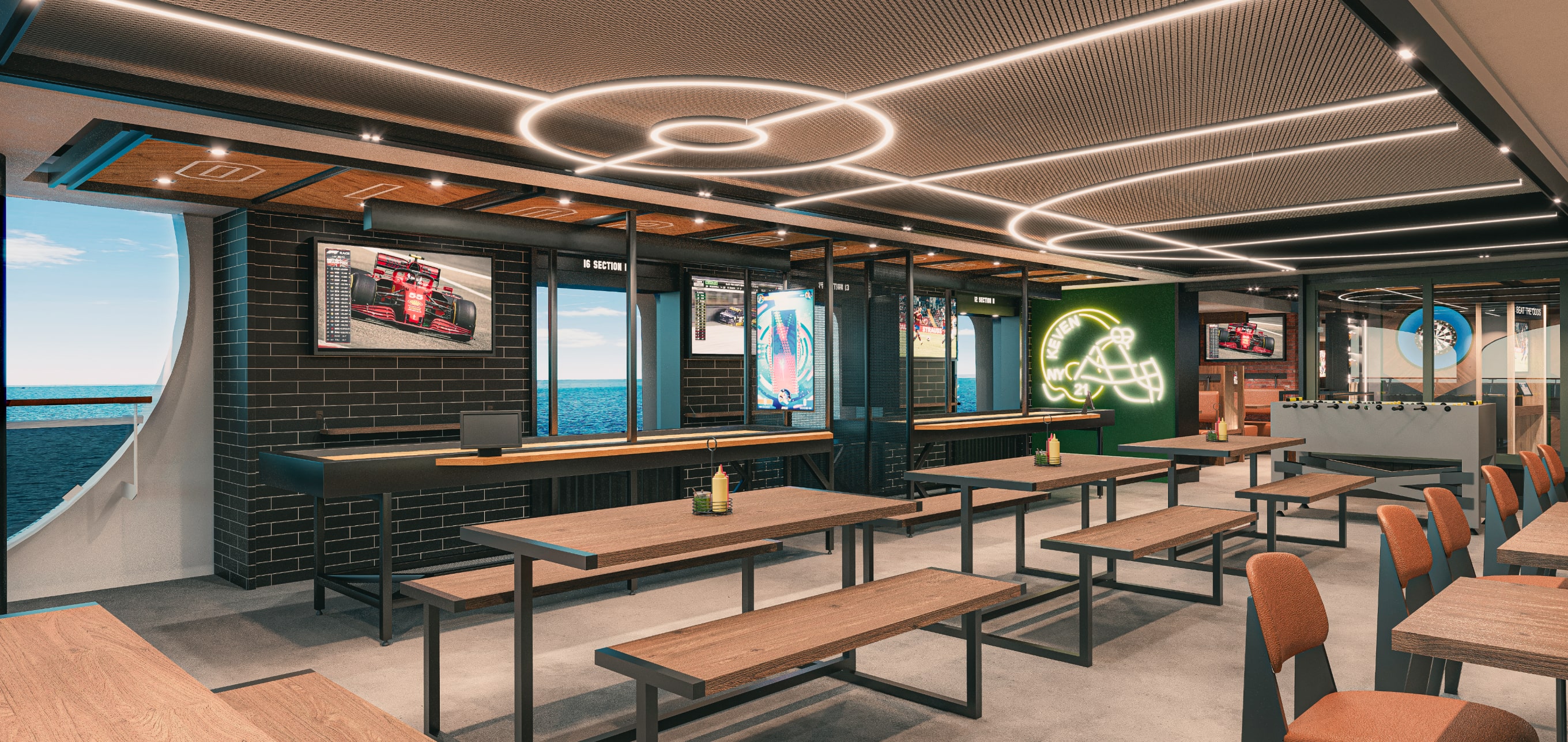  Catch a game at the All-Stars Sports Bar onboard MSC World America | MSC Cruises