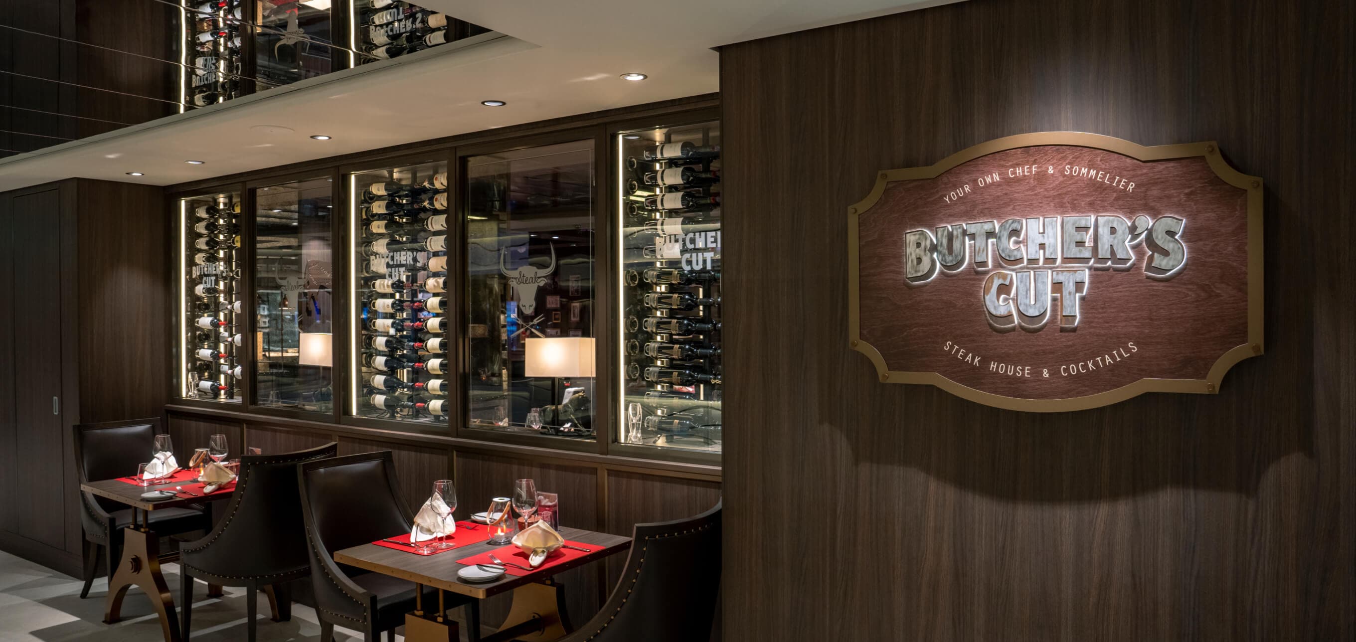 Our signature American steakhouse Butcher's Cut onboard MSC World America | MSC Cruises