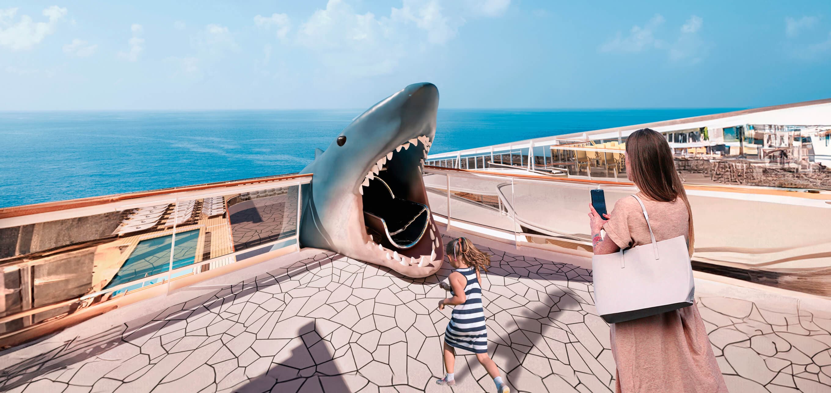 Slide down eleven decks on Jaw Drop onboard MSC World America | MSC Cruises